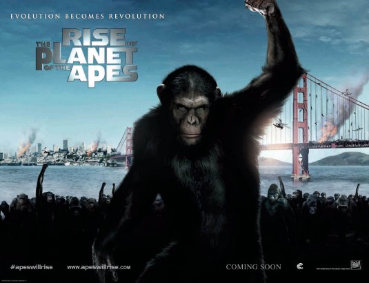 1000 piece jigsaw puzzle for the movie poster: Rise of the Planet of the Apes (2011) ver2