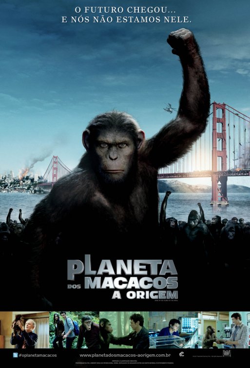 1000 piece jigsaw puzzle for the movie poster: Rise of the Planet of the Apes (2011) ver6