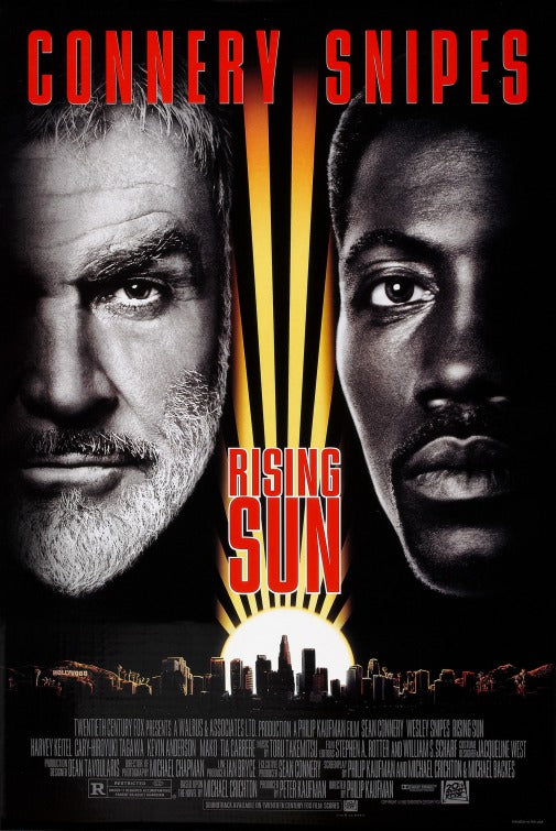 the movie poster: Rising Sun (1993)