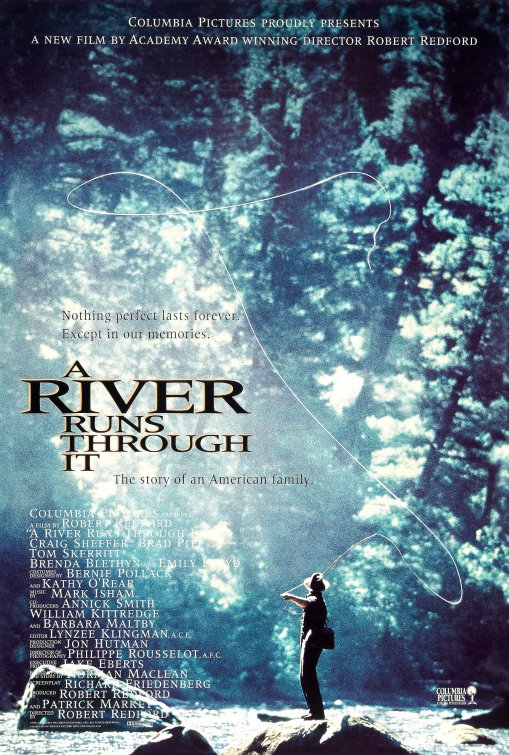 1000 piece jigsaw puzzle for the movie poster: A River Runs Through It (1992)