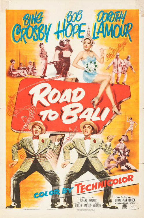 1000 piece jigsaw puzzle for the movie poster: Road to Bali (1952)