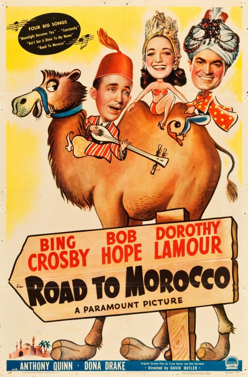 1000 piece jigsaw puzzle for the movie poster: Road to Morocco (1942)
