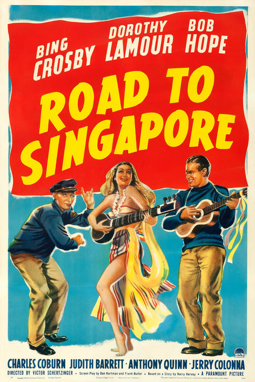 1000 piece jigsaw puzzle for the movie poster: Road to Singapore (1940)