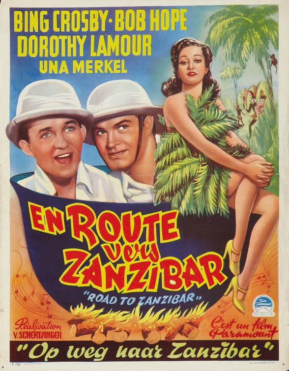 1000 piece jigsaw puzzle for the movie poster: Road to Zanzibar (1941) ver2