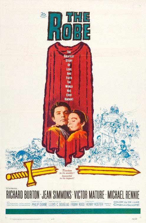1000 piece jigsaw puzzle for the movie poster: The Robe (1953) ver2