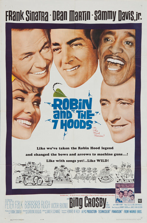 1000 piece jigsaw puzzle for the movie poster: Robin and the 7 Hoods (1964)