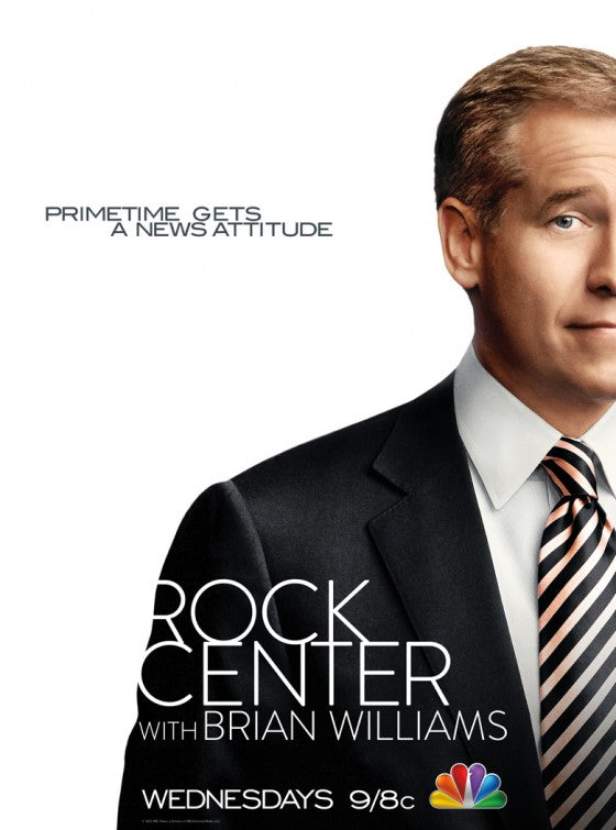 1000 piece jigsaw puzzle for tv poster: Rock Center with Brian Williams