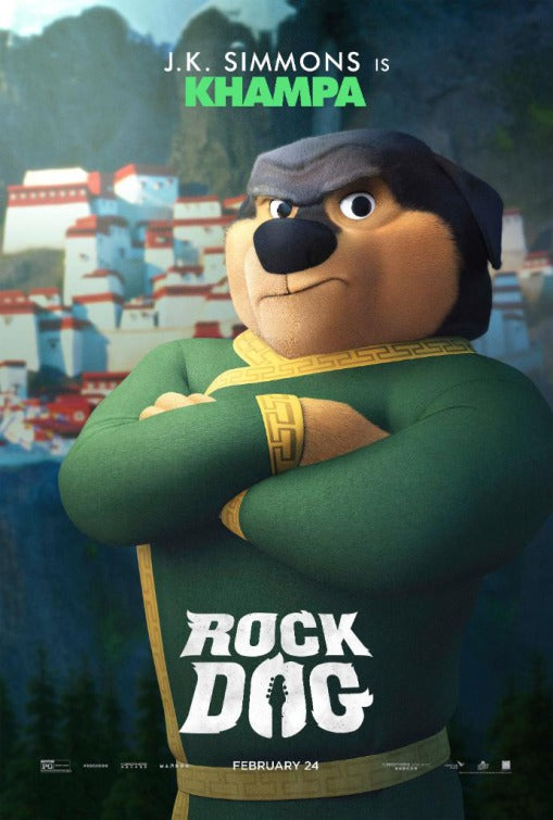 1000 piece jigsaw puzzle for the movie poster: Rock Dog (2016) ver11