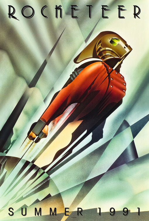 the movie poster: The Rocketeer (1991)