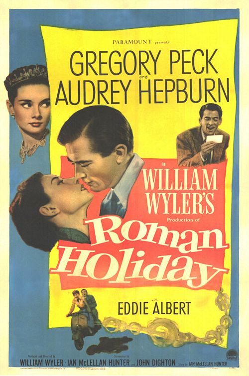 the movie poster: Roman Holiday (1953) ver2