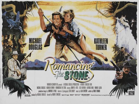 the movie poster: Romancing the Stone (1984) ver2