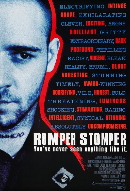 the movie poster: Romper Stomper (1993) ver2