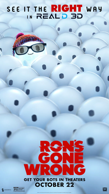 1000 piece jigsaw puzzle for the movie poster: Ron's Gone Wrong (2021) ver6