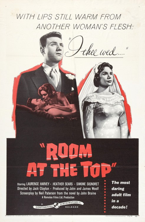 the movie poster: Room at the Top (1959)