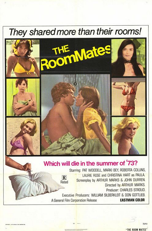 the movie poster: The Roommates (1973)