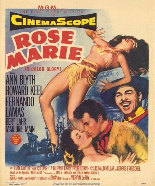the movie poster: Rose Marie (1954)