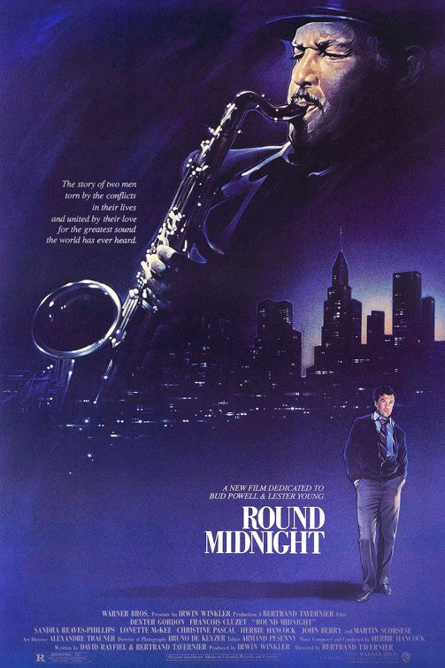 the movie poster: 'Round Midnight (1986)