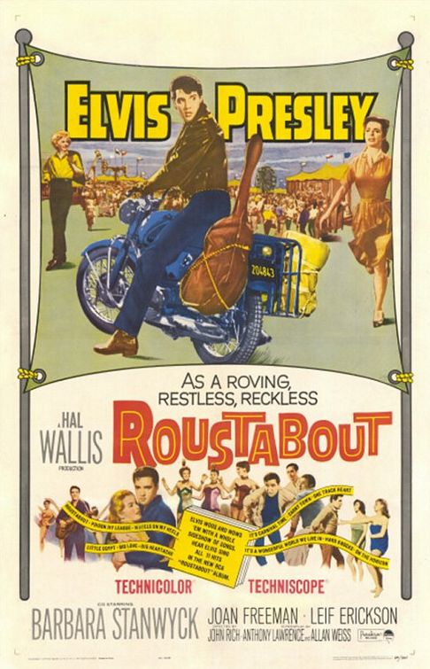 the movie poster: Roustabout (1964)
