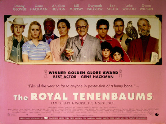 the movie poster: The Royal Tenenbaums (2001) ver3