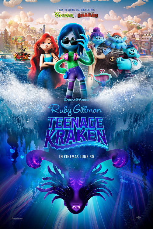 1000 piece jigsaw puzzle for the movie poster: Ruby Gillman, Teenage Kraken (2023) ver2