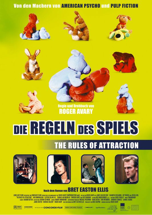 the movie poster: The Rules of Attraction (2002) ver4