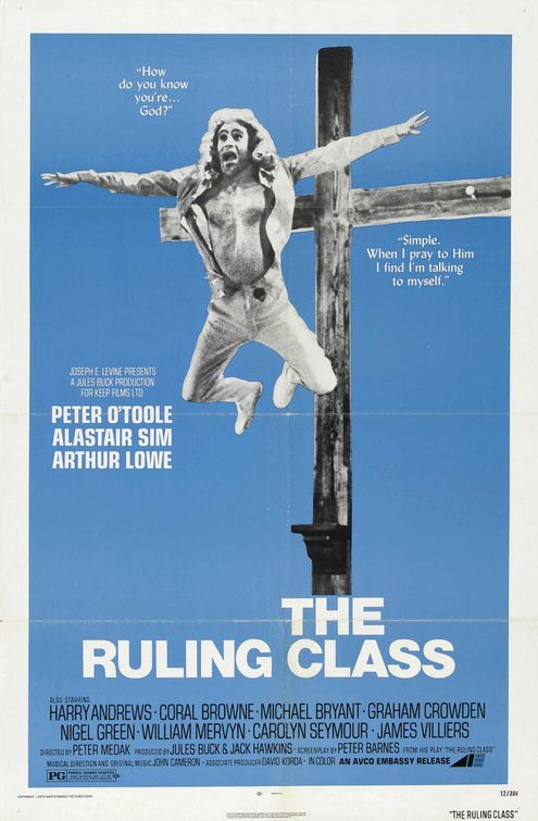 the movie poster: The Ruling Class (1972)