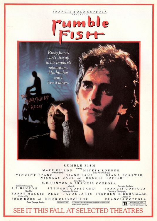 the movie poster: Rumble Fish (1983) ver2