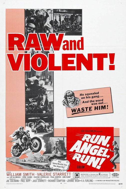 the movie poster: Run, Angel, Run (1969)