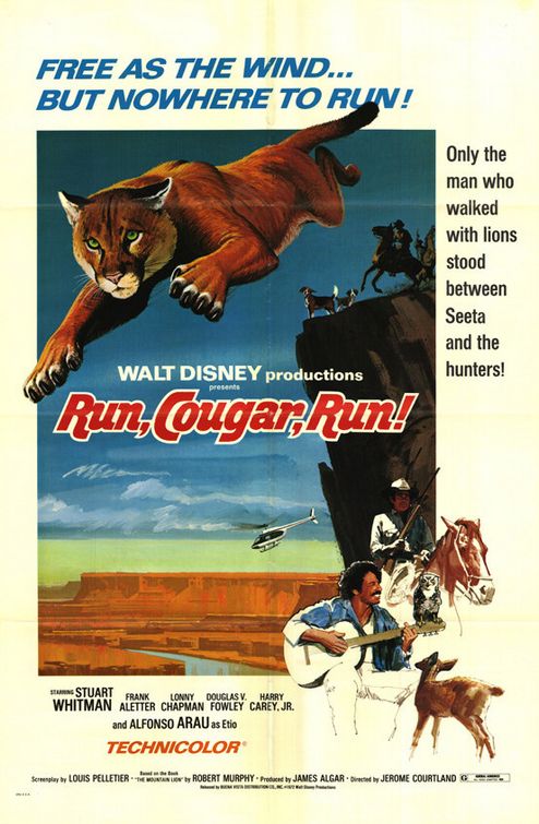 the movie poster: Run, Cougar, Run (1972)