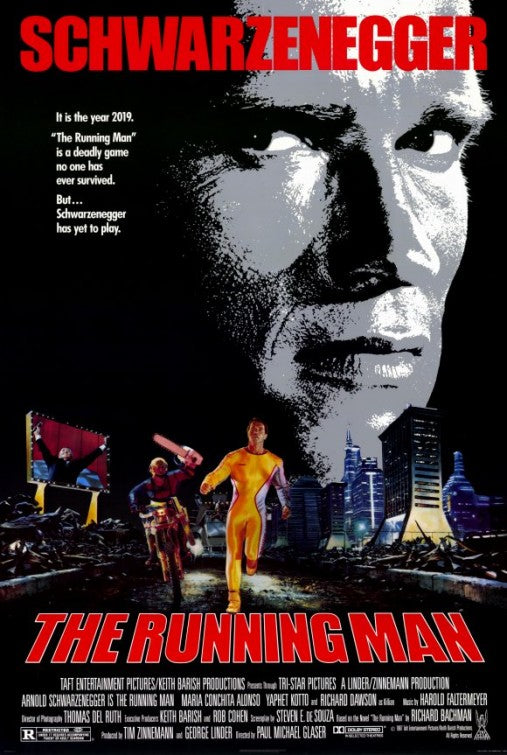 1000 piece jigsaw puzzle for the movie poster: The Running Man (1987) ver4