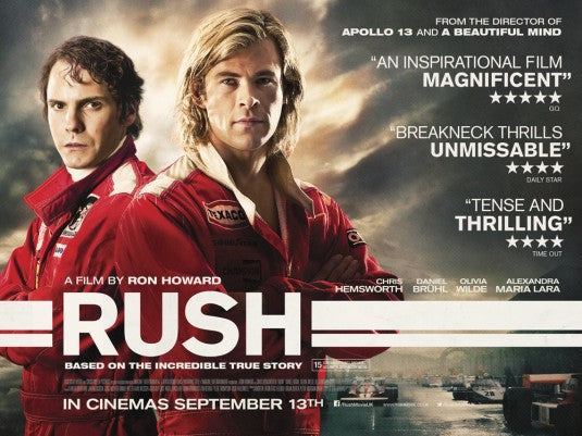 1000 piece jigsaw puzzle for the movie poster: Rush (2013) ver9