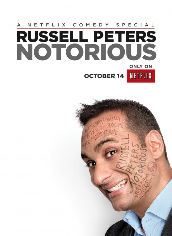 1000 piece jigsaw puzzle for tv poster: Russell Peters: Notorious
