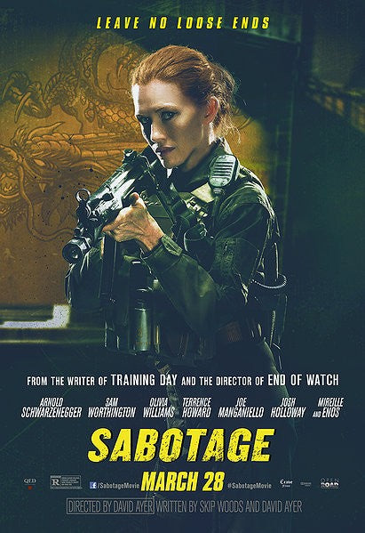 1000 piece jigsaw puzzle for the movie poster: Sabotage (2014) ver10