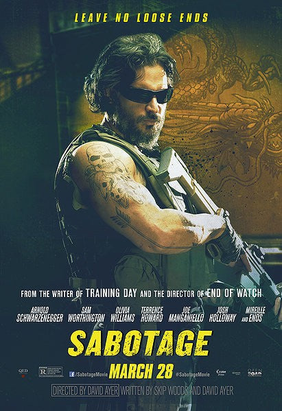 1000 piece jigsaw puzzle for the movie poster: Sabotage (2014) ver12