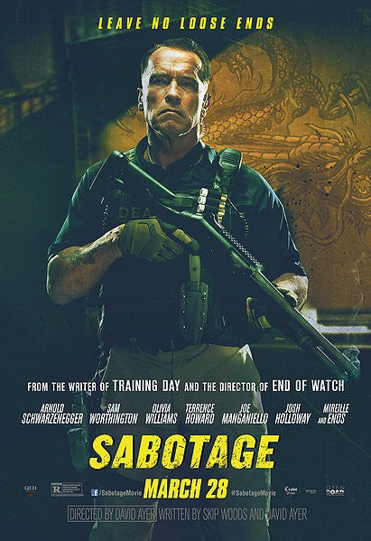 1000 piece jigsaw puzzle for the movie poster: Sabotage (2014) ver7