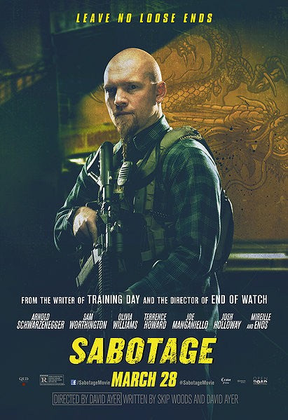 1000 piece jigsaw puzzle for the movie poster: Sabotage (2014) ver9
