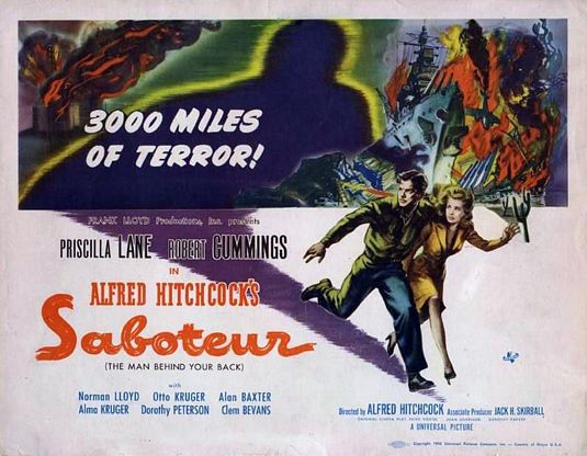 the movie poster: Saboteur (1942) ver4