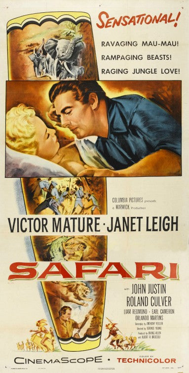 1000 piece jigsaw puzzle for the movie poster: Safari (1956) ver2