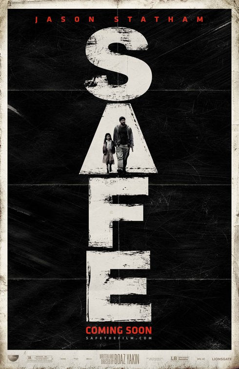 1000 piece jigsaw puzzle for the movie poster: Safe (2012)