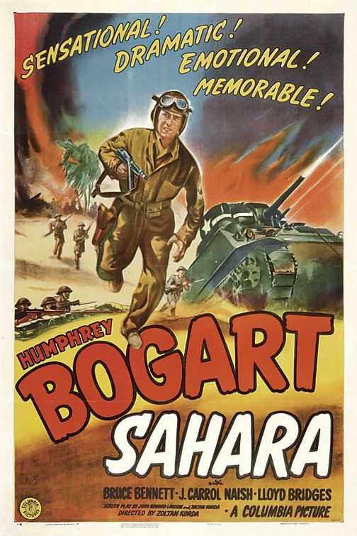 the movie poster: Sahara (1943)