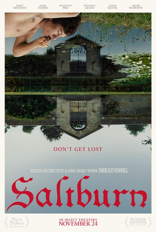 1000 piece jigsaw puzzle for the movie poster: Saltburn (2023) ver2