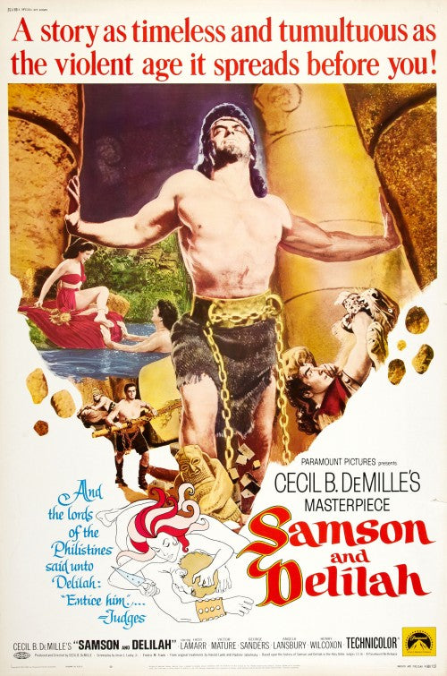 the movie poster: Samson and Delilah (1949)