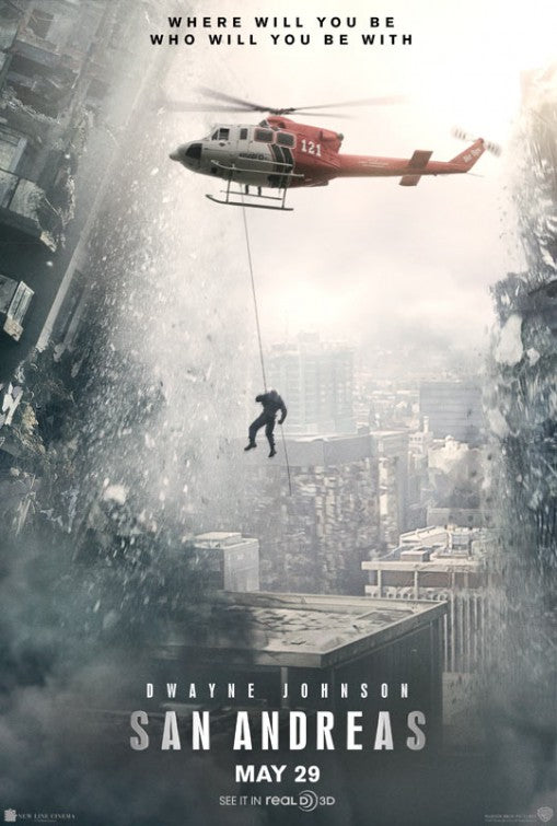 1000 piece jigsaw puzzle for the movie poster: San Andreas (2015)