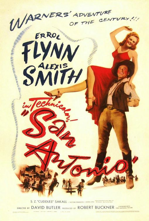 the movie poster: San Antonio (1945)