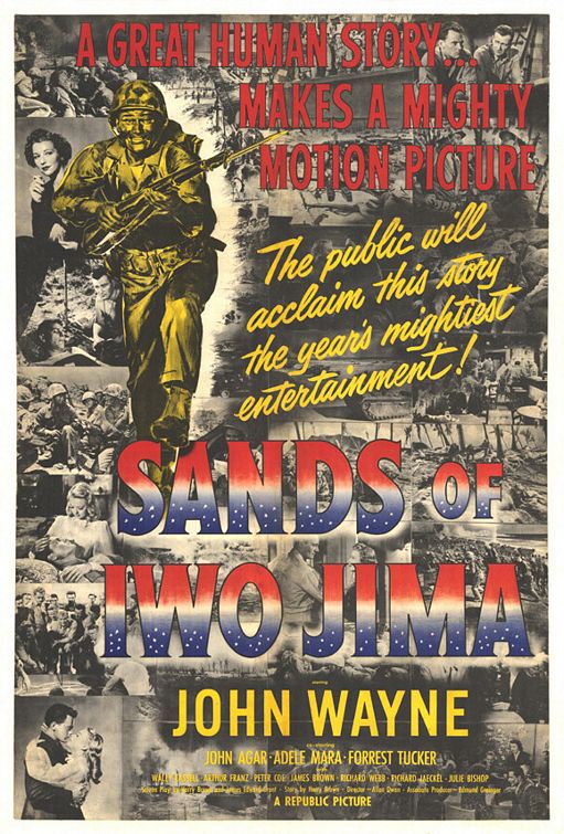 the movie poster: Sands of Iwo Jima (1949)
