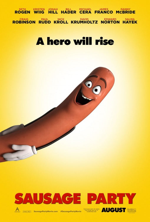 1000 piece jigsaw puzzle for the movie poster: Sausage Party (2016)