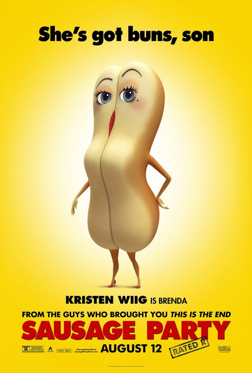 1000 piece jigsaw puzzle for the movie poster: Sausage Party (2016) ver4