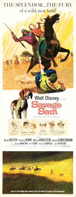 1000 piece jigsaw puzzle for the movie poster: Savage Sam (1963) ver4