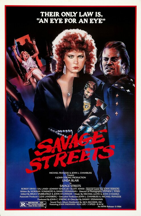 1000 piece jigsaw puzzle for the movie poster: Savage Streets (1984) ver2