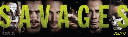 1000 piece jigsaw puzzle for the movie poster: Savages (2012) ver2
